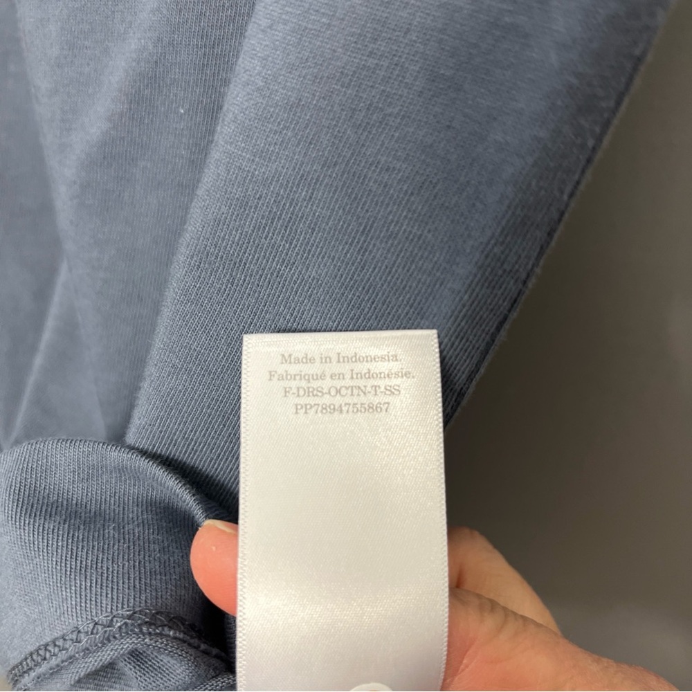 Everlane Slate Blue The Weekend Short Sleeve Tee Shirt Dress Size Small - Picture 10 of 10